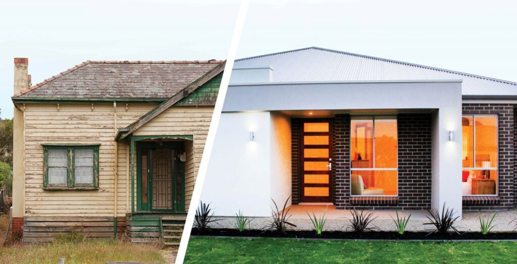 Modern knockdown rebuild property for high-yield investment.